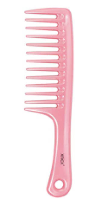 wide tooth comb, natural hair tool to aid with detangling